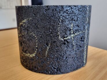 Instant Bio-Bitumen - compacted asphalt briquette